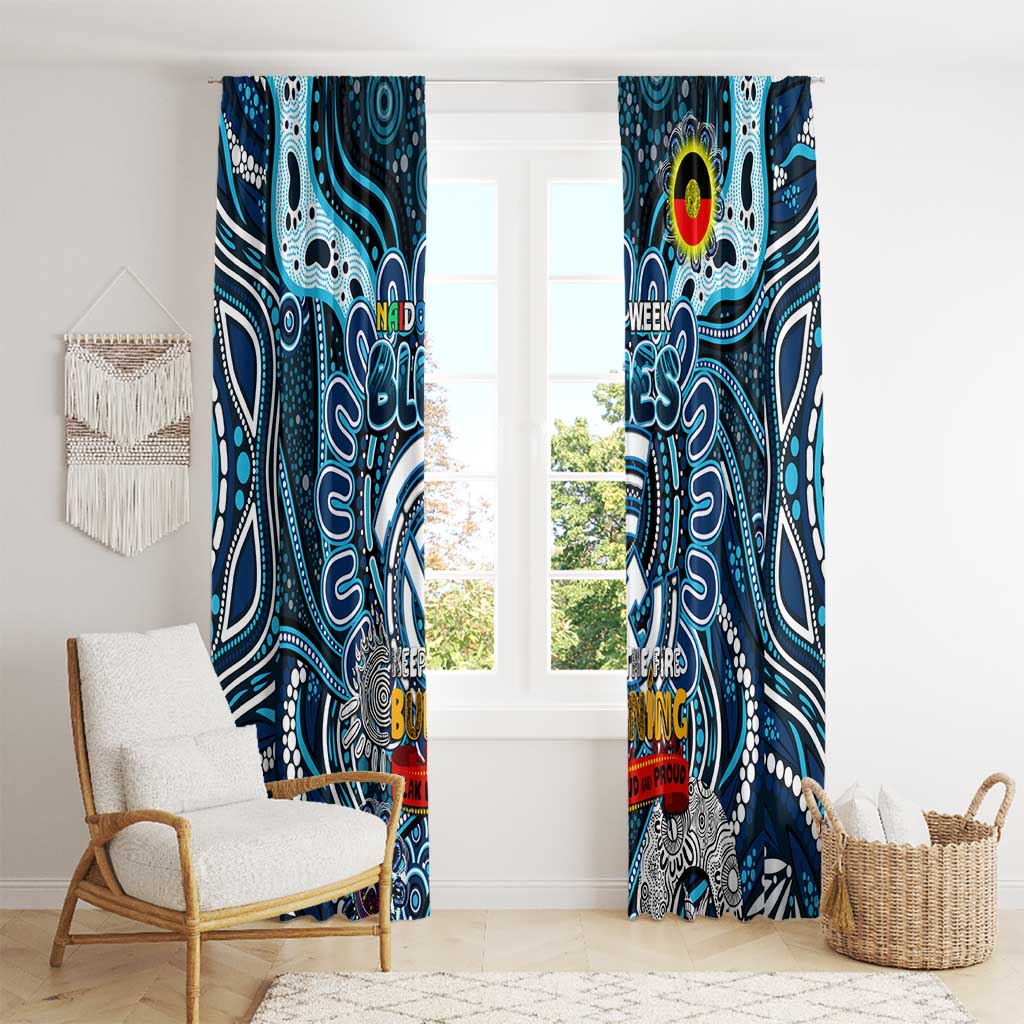 Carlton Blues NAIDOC Week 2024 Window Curtain Mascot Football