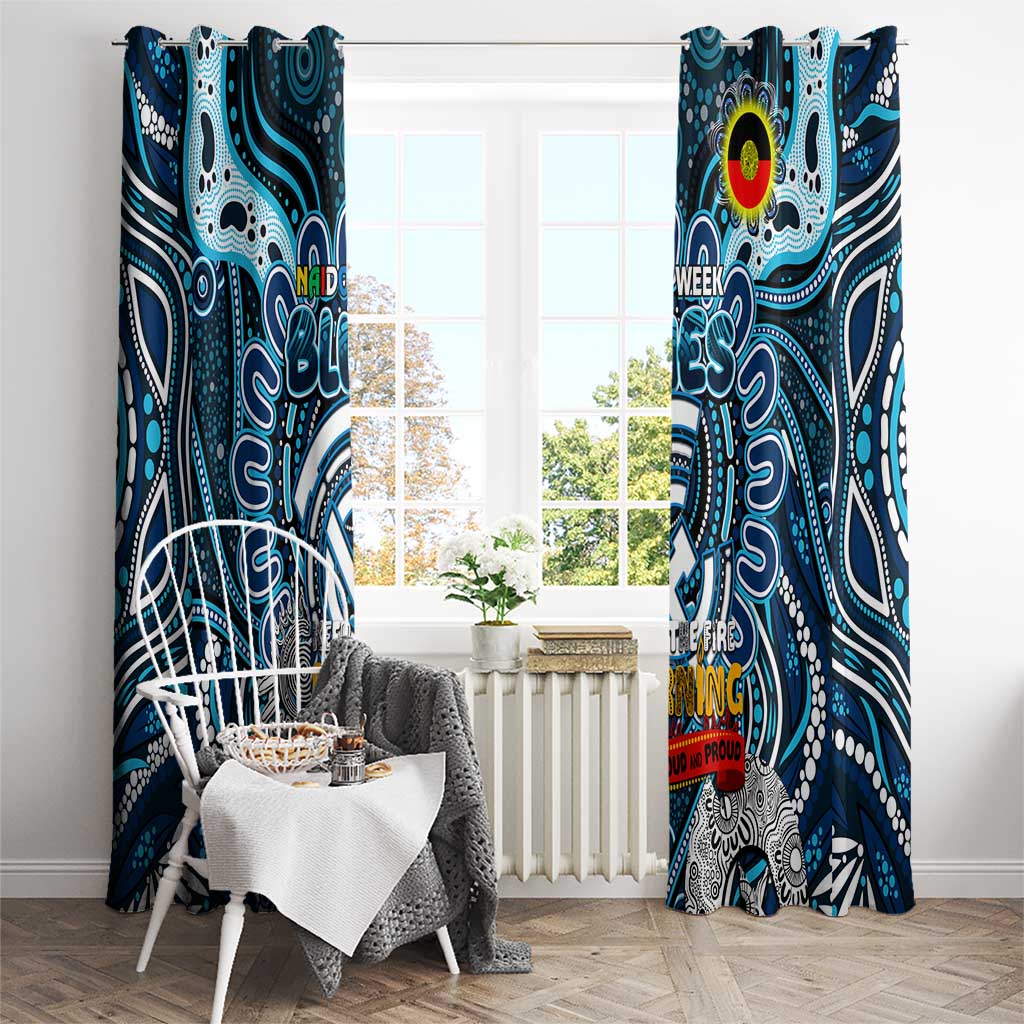 Carlton Blues NAIDOC Week 2024 Window Curtain Mascot Football