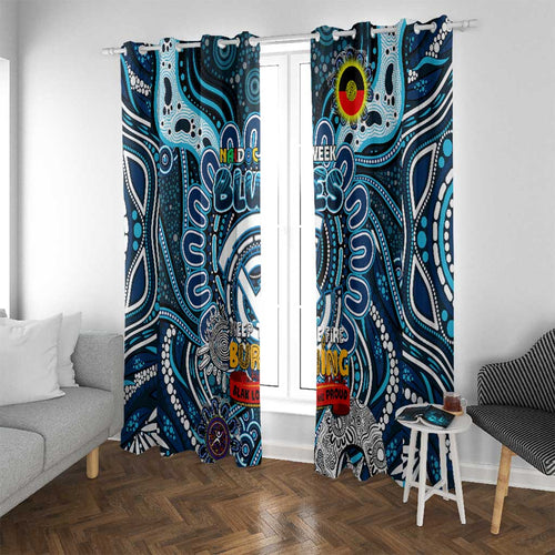 Carlton Blues NAIDOC Week 2024 Window Curtain Mascot Football