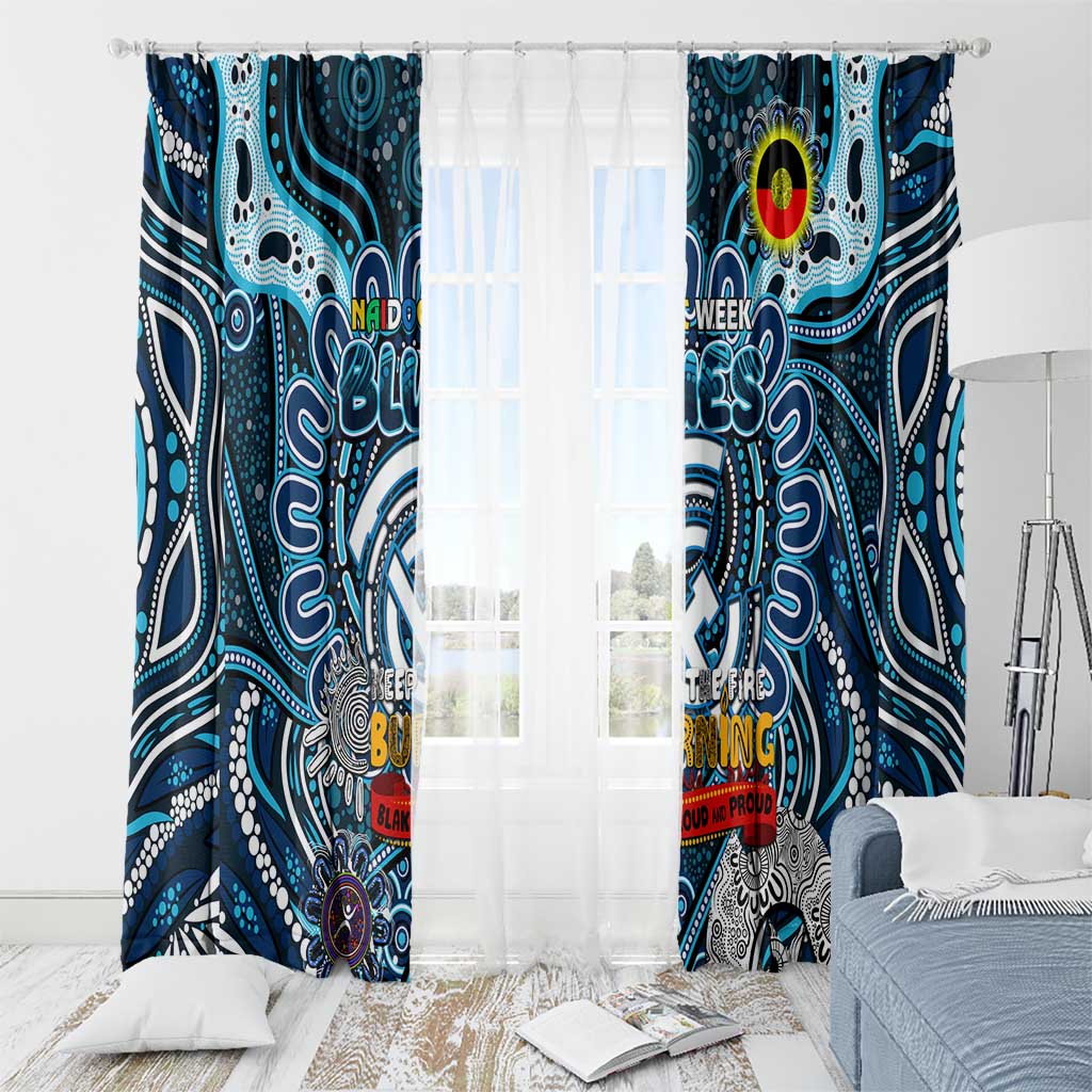 Carlton Blues NAIDOC Week 2024 Window Curtain Mascot Football