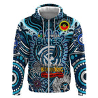 Custom Carlton Blues NAIDOC Week 2024 Zip Hoodie Mascot Football
