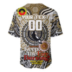 Custom Collingwood Magpies NAIDOC Week 2024 Baseball Jersey Mascot Football