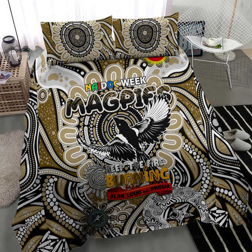 Collingwood Magpies NAIDOC Week 2024 Bedding Set Mascot Football