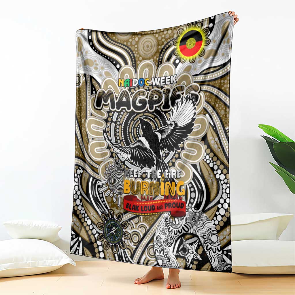 Collingwood Magpies NAIDOC Week 2024 Blanket Mascot Football