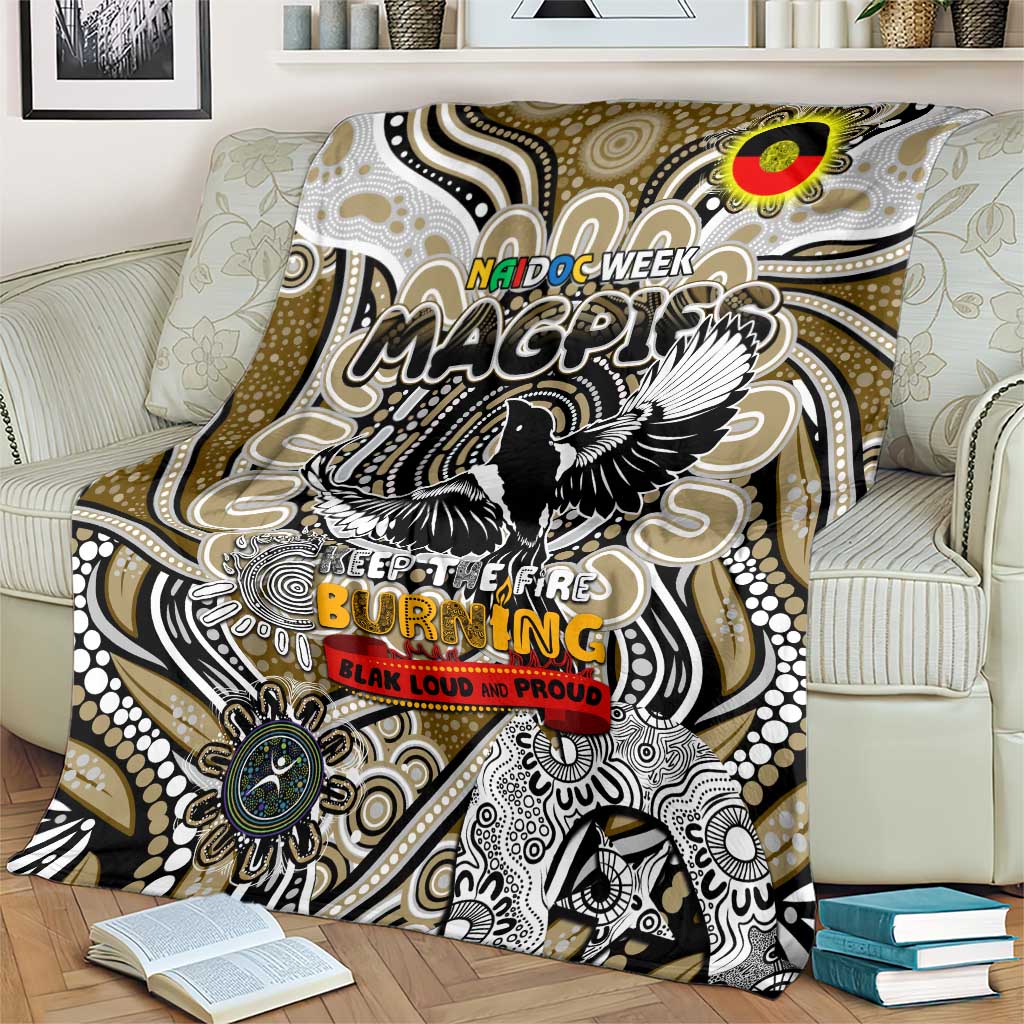 Collingwood Magpies NAIDOC Week 2024 Blanket Mascot Football