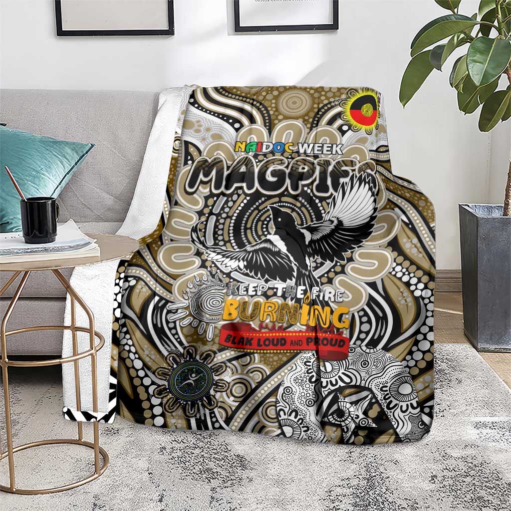 Collingwood Magpies NAIDOC Week 2024 Blanket Mascot Football
