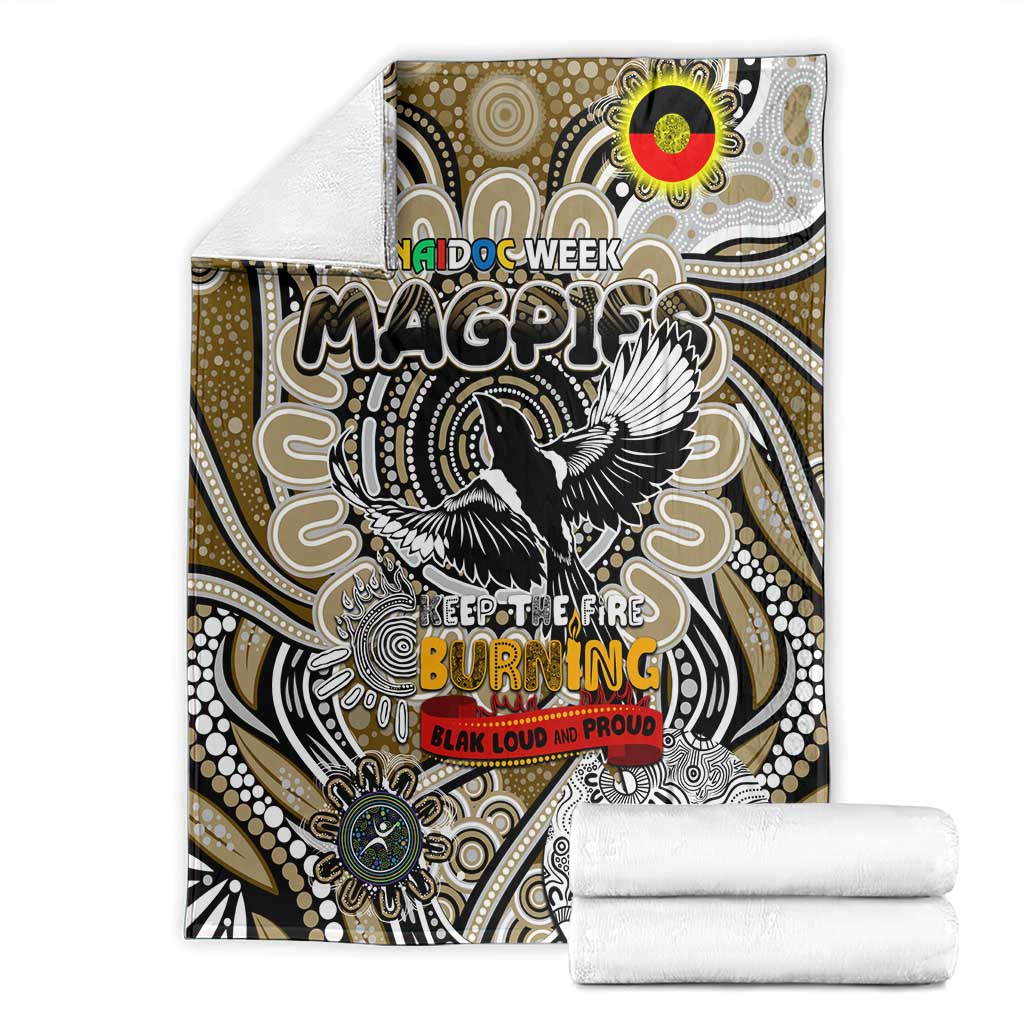 Collingwood Magpies NAIDOC Week 2024 Blanket Mascot Football