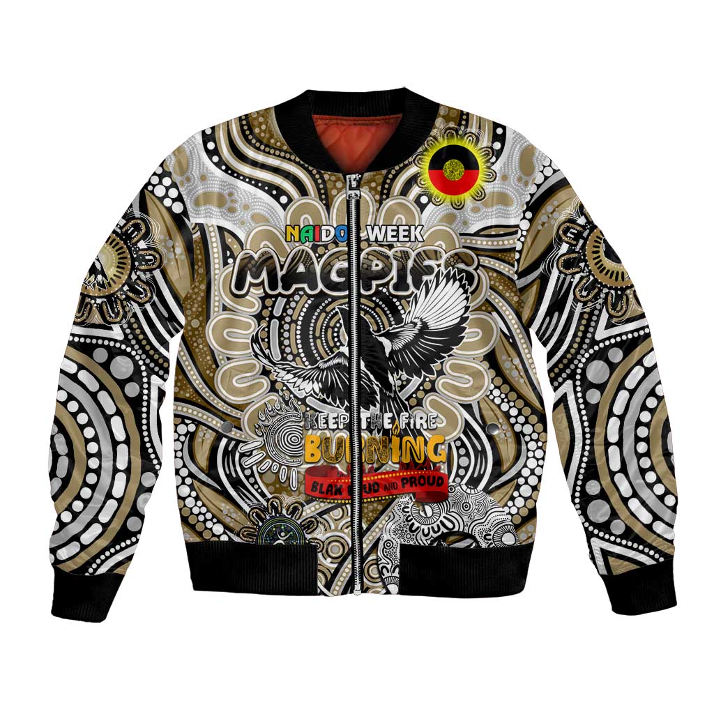 Custom Collingwood Magpies NAIDOC Week 2024 Bomber Jacket Mascot Football