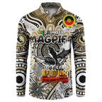Custom Collingwood Magpies NAIDOC Week 2024 Button Sweatshirt Mascot Football