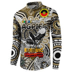 Custom Collingwood Magpies NAIDOC Week 2024 Button Sweatshirt Mascot Football