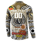 Custom Collingwood Magpies NAIDOC Week 2024 Button Sweatshirt Mascot Football
