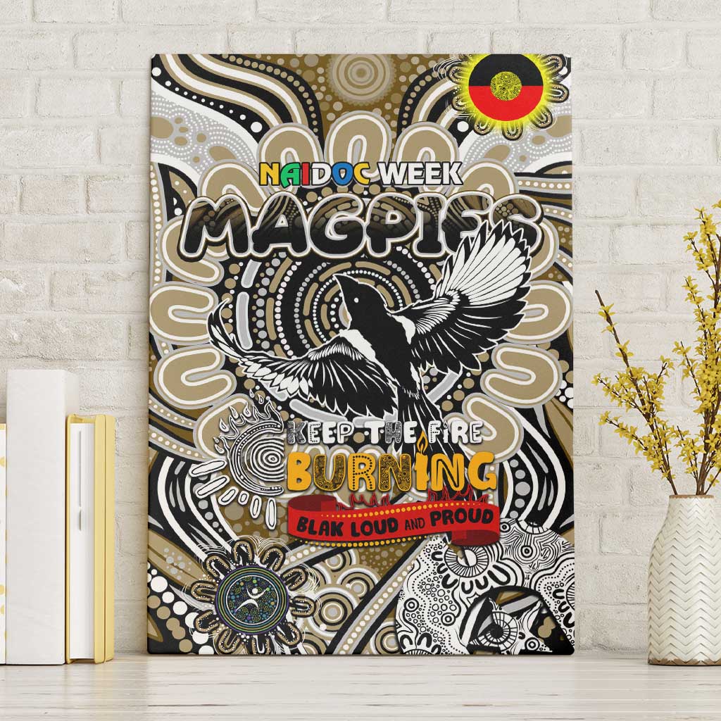Collingwood Magpies NAIDOC Week 2024 Canvas Wall Art Mascot Football