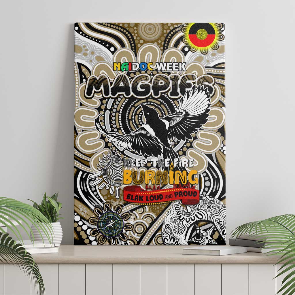 Collingwood Magpies NAIDOC Week 2024 Canvas Wall Art Mascot Football