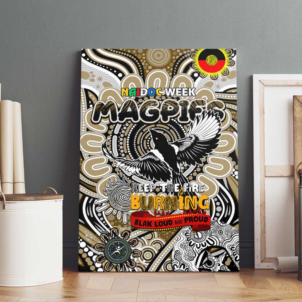 Collingwood Magpies NAIDOC Week 2024 Canvas Wall Art Mascot Football