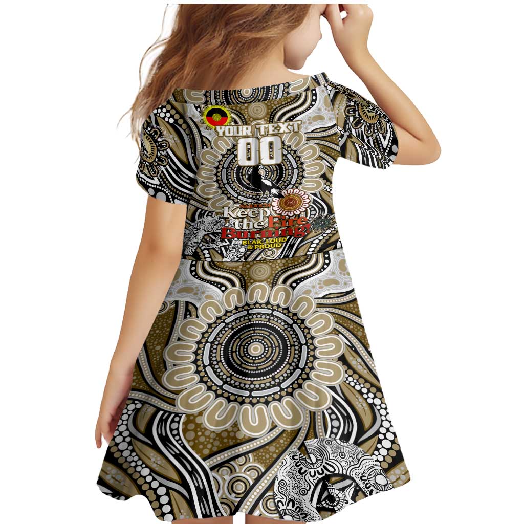 Custom Collingwood Magpies NAIDOC Week 2024 Family Matching Mermaid Dress and Hawaiian Shirt Mascot Football