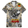 Custom Collingwood Magpies NAIDOC Week 2024 Family Matching Mermaid Dress and Hawaiian Shirt Mascot Football