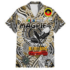 Custom Collingwood Magpies NAIDOC Week 2024 Family Matching Puletasi and Hawaiian Shirt Mascot Football