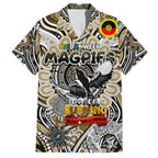 Custom Collingwood Magpies NAIDOC Week 2024 Family Matching Summer Maxi Dress and Hawaiian Shirt Mascot Football