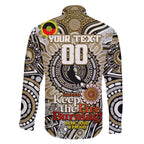 Custom Collingwood Magpies NAIDOC Week 2024 Family Matching Summer Maxi Dress and Hawaiian Shirt Mascot Football