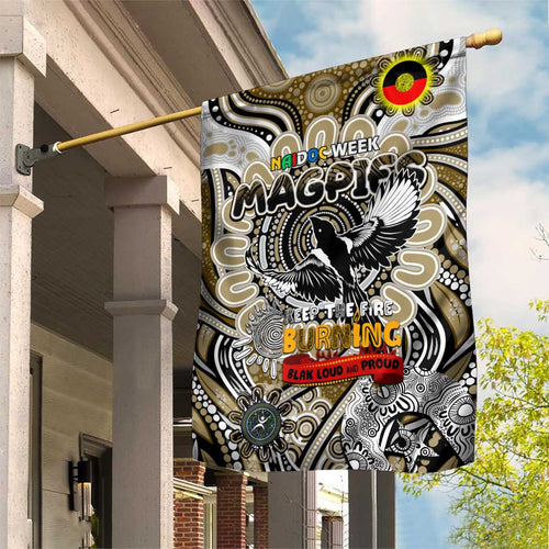 Collingwood Magpies NAIDOC Week 2024 Garden Flag Mascot Football