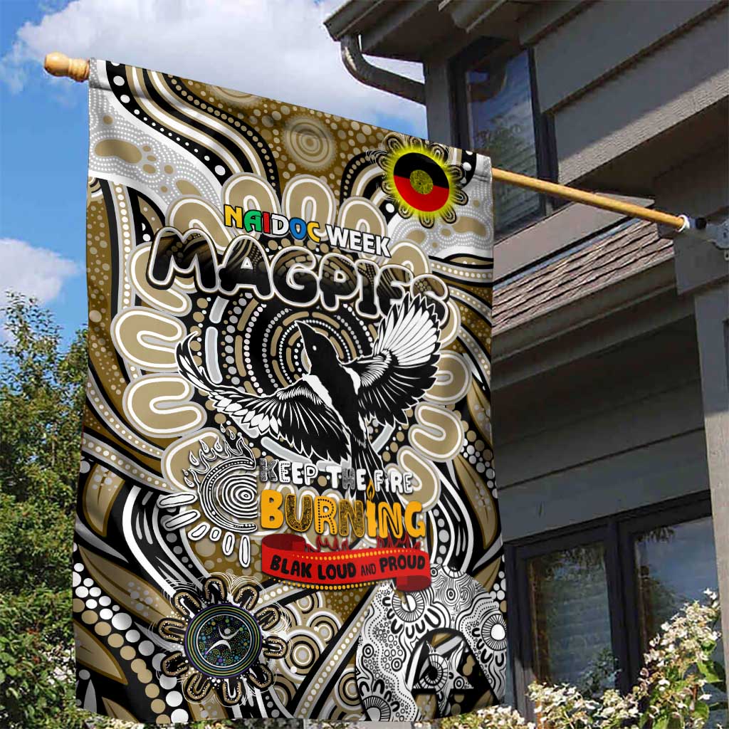 Collingwood Magpies NAIDOC Week 2024 Garden Flag Mascot Football