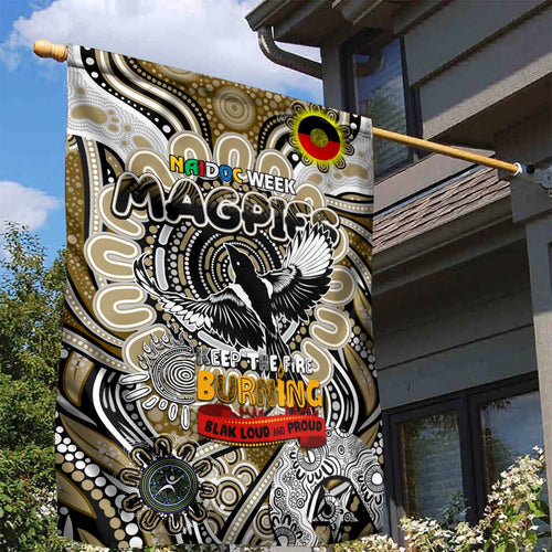Collingwood Magpies NAIDOC Week 2024 Garden Flag Mascot Football