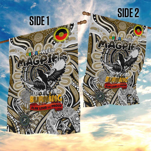 Collingwood Magpies NAIDOC Week 2024 Garden Flag Mascot Football