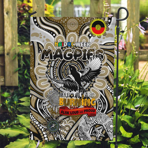 Collingwood Magpies NAIDOC Week 2024 Garden Flag Mascot Football