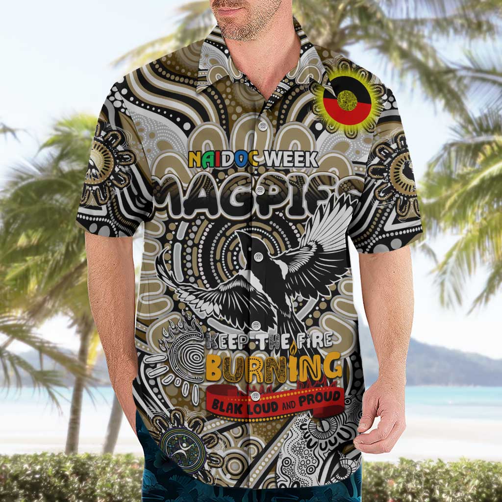 Custom Collingwood Magpies NAIDOC Week 2024 Hawaiian Shirt Mascot Football