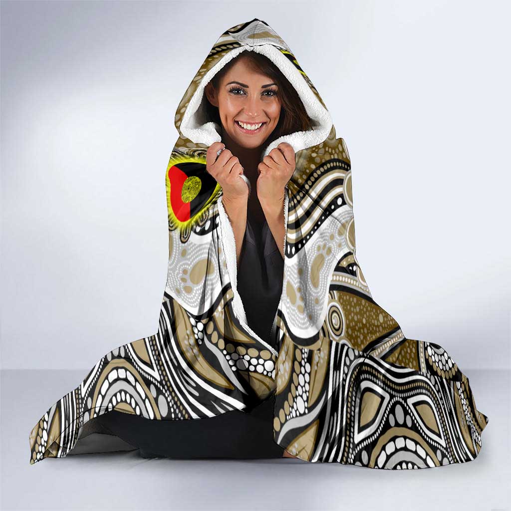Collingwood Magpies NAIDOC Week 2024 Hooded Blanket Mascot Football