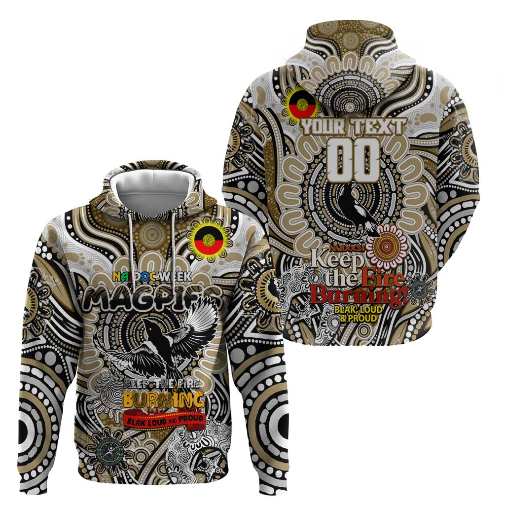 Custom Collingwood Magpies NAIDOC Week 2024 Hoodie Mascot Football