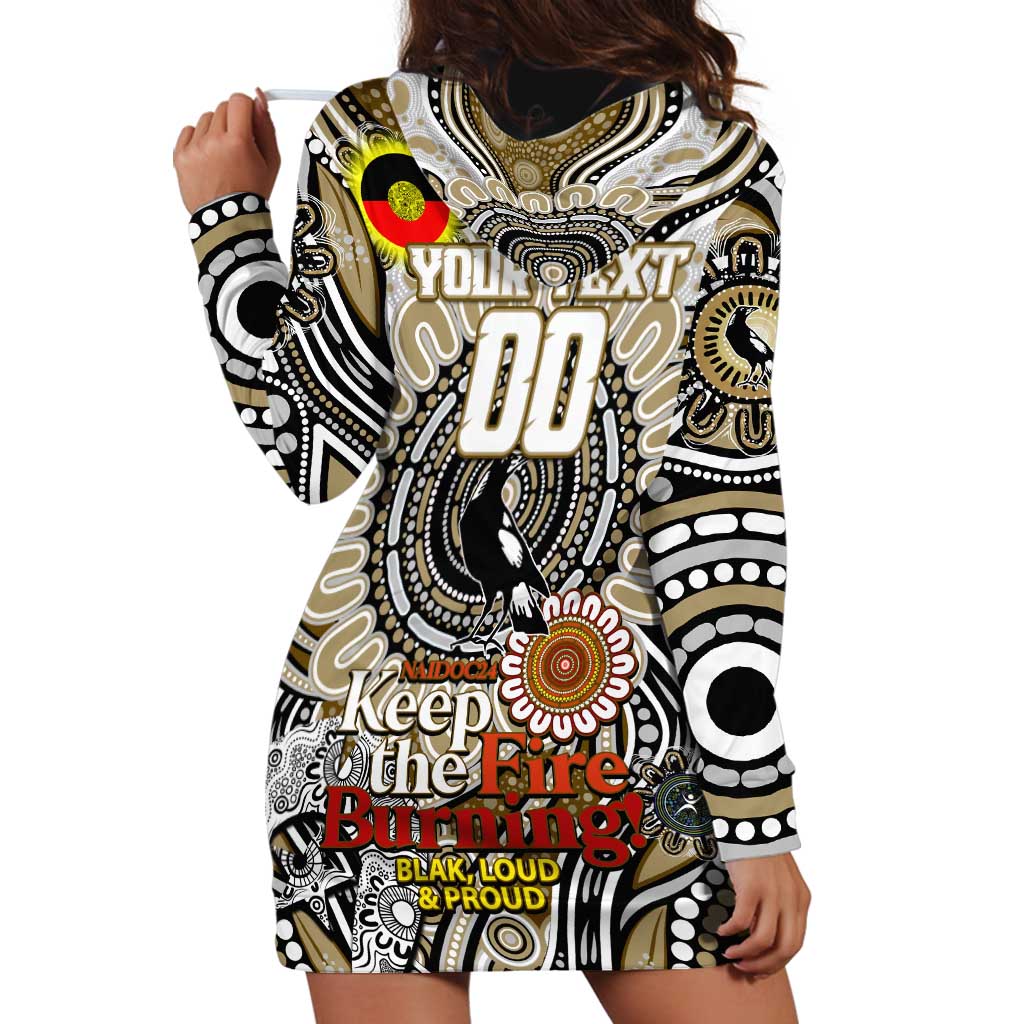 Custom Collingwood Magpies NAIDOC Week 2024 Hoodie Dress Mascot Football