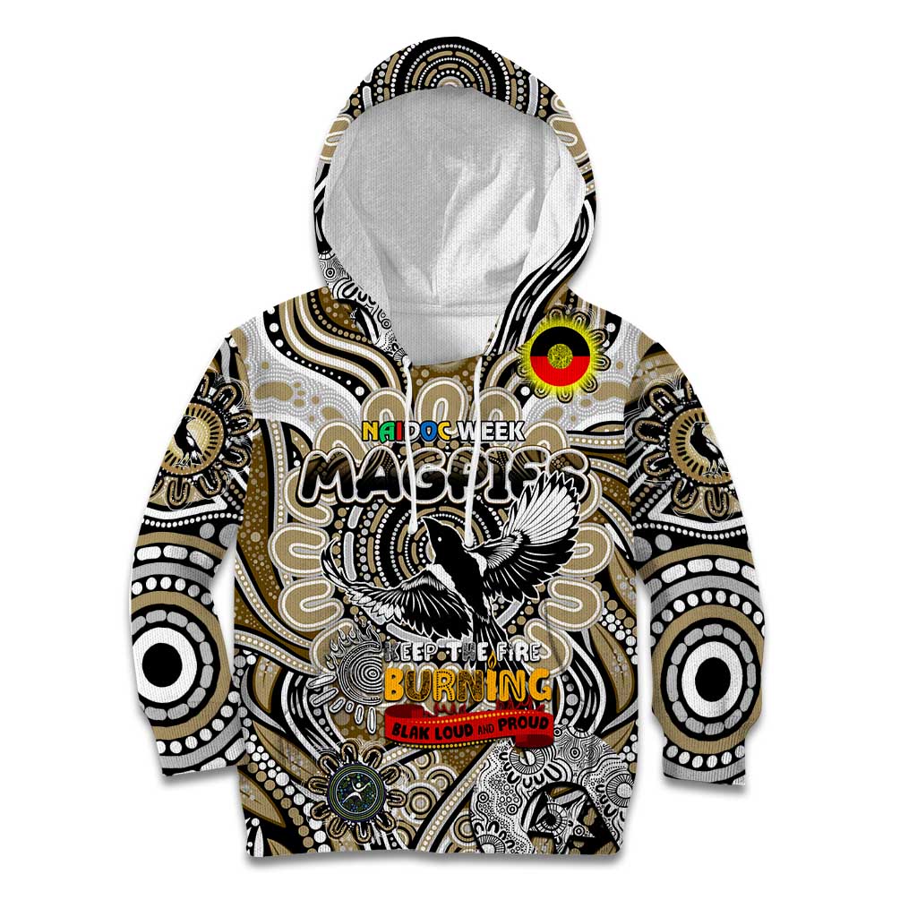 Custom Collingwood Magpies NAIDOC Week 2024 Kid Hoodie Mascot Football