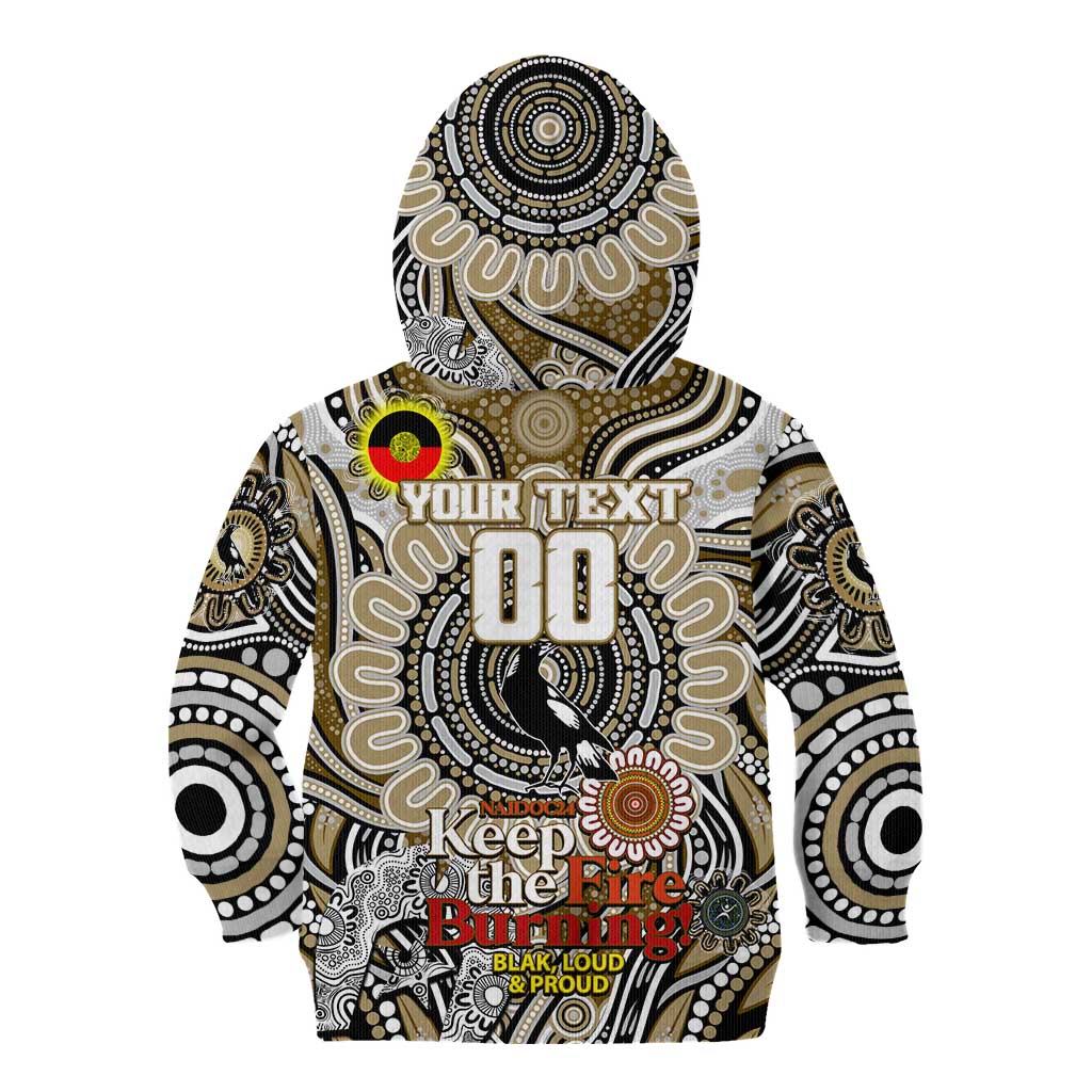 Custom Collingwood Magpies NAIDOC Week 2024 Kid Hoodie Mascot Football