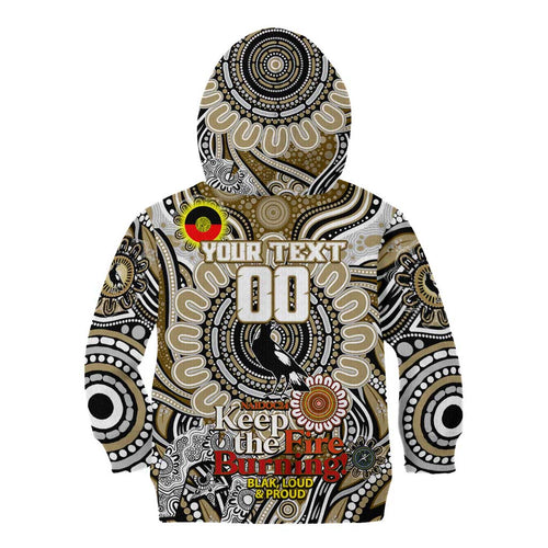 Custom Collingwood Magpies NAIDOC Week 2024 Kid Hoodie Mascot Football
