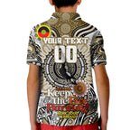 Custom Collingwood Magpies NAIDOC Week 2024 Kid Polo Shirt Mascot Football