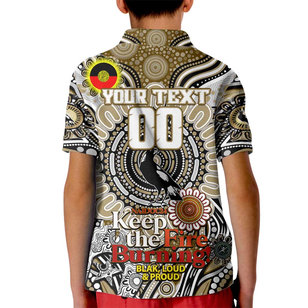 Custom Collingwood Magpies NAIDOC Week 2024 Kid Polo Shirt Mascot Football