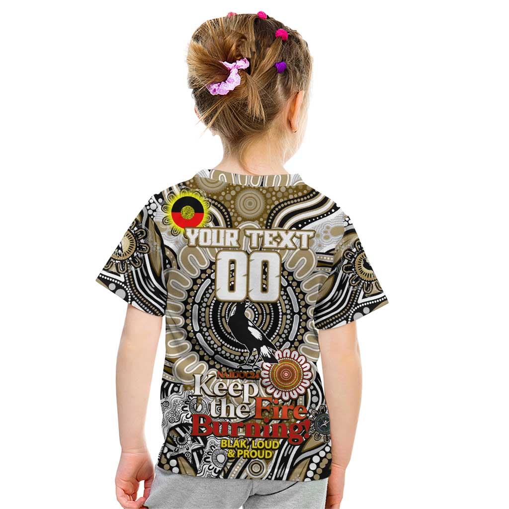 Custom Collingwood Magpies NAIDOC Week 2024 Kid T Shirt Mascot Football