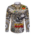 Custom Collingwood Magpies NAIDOC Week 2024 Long Sleeve Button Shirt Mascot Football