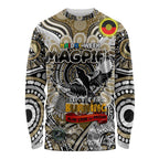 Custom Collingwood Magpies NAIDOC Week 2024 Long Sleeve Shirt Mascot Football