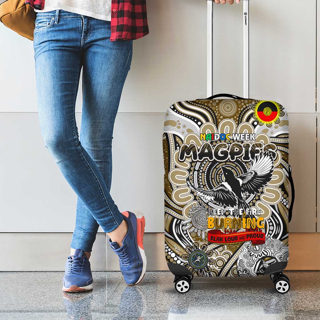 Collingwood Magpies NAIDOC Week 2024 Luggage Cover Mascot Football