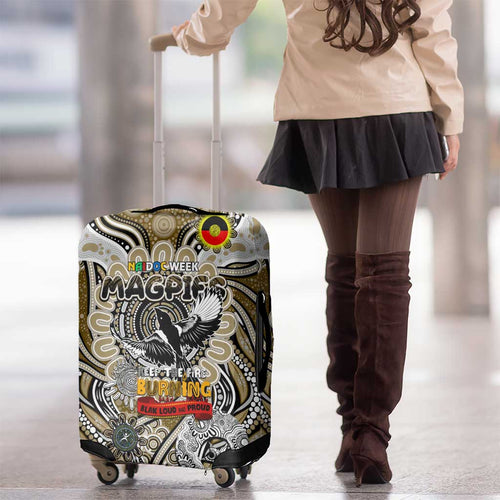 Collingwood Magpies NAIDOC Week 2024 Luggage Cover Mascot Football
