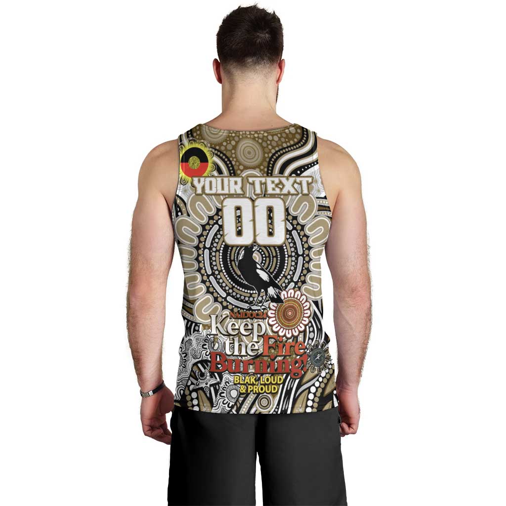 Custom Collingwood Magpies NAIDOC Week 2024 Men Tank Top Mascot Football