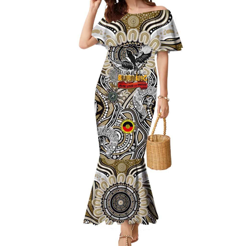 Custom Collingwood Magpies NAIDOC Week 2024 Mermaid Dress Mascot Football