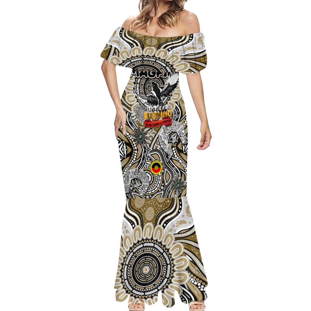 Custom Collingwood Magpies NAIDOC Week 2024 Mermaid Dress Mascot Football