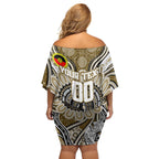 Custom Collingwood Magpies NAIDOC Week 2024 Off Shoulder Short Dress Mascot Football