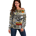 Custom Collingwood Magpies NAIDOC Week 2024 Off Shoulder Sweater Mascot Football