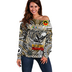 Custom Collingwood Magpies NAIDOC Week 2024 Off Shoulder Sweater Mascot Football