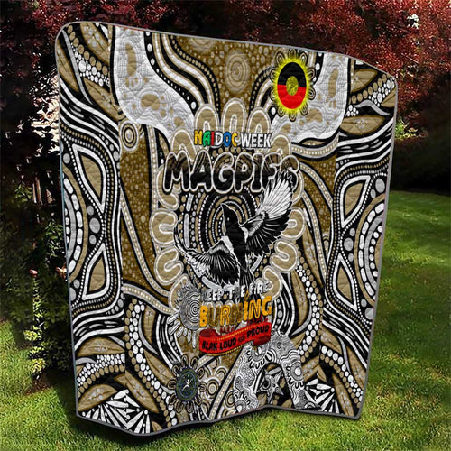 Collingwood Magpies NAIDOC Week 2024 Quilt Mascot Football