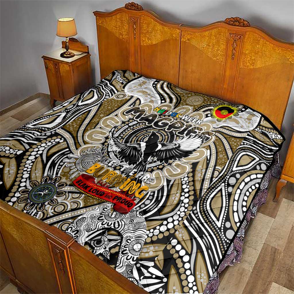 Collingwood Magpies NAIDOC Week 2024 Quilt Mascot Football